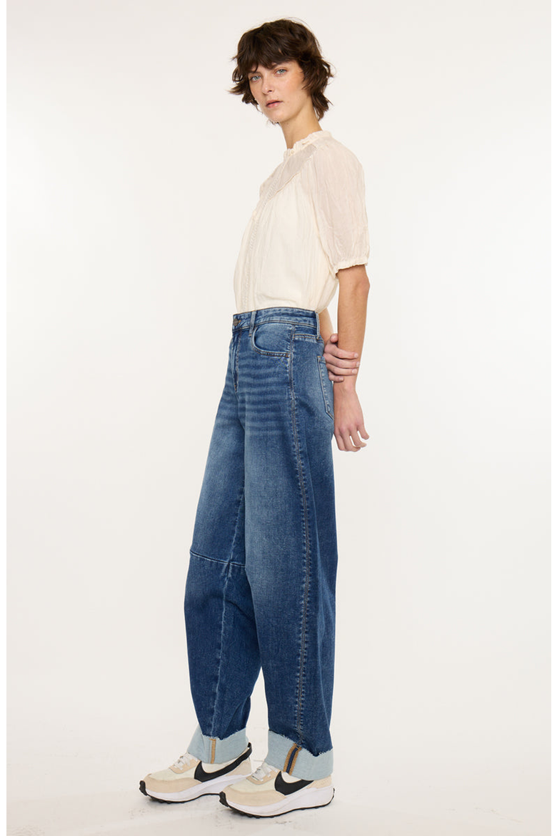 Maeby Knit Low Slung Horseshoe Jeans, Alternate, color, Medium Light