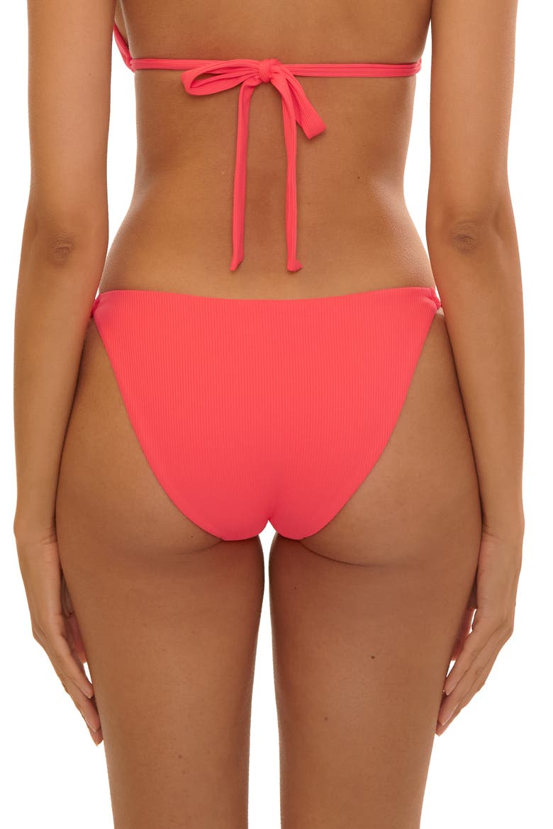 Modern Edge Side Tie Bikini Bottoms, Alternate, color, CALIENTE