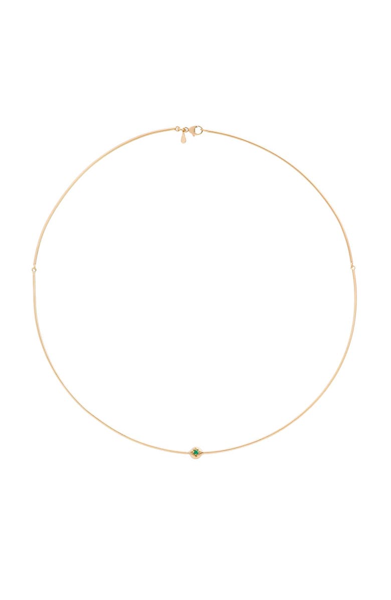 Eloise Jewelry Moon Necklace Emerald, Main, color, Emerald