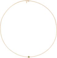 Eloise Jewelry Moon Necklace Emerald