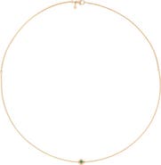 Eloise Jewelry Moon Necklace Emerald