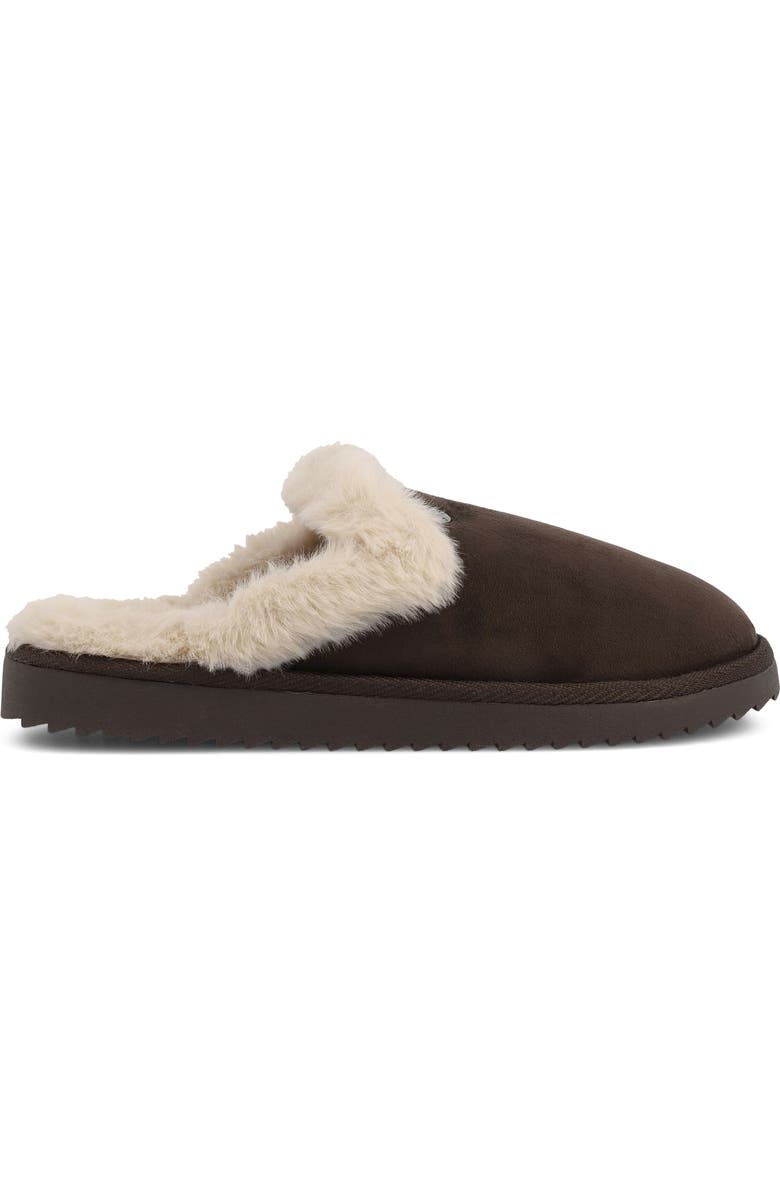 MIA Fudge Faux-Fur Lined Mule, Alternate, color, Brown