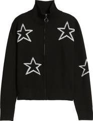 Bobeau Star Zip Cardigan