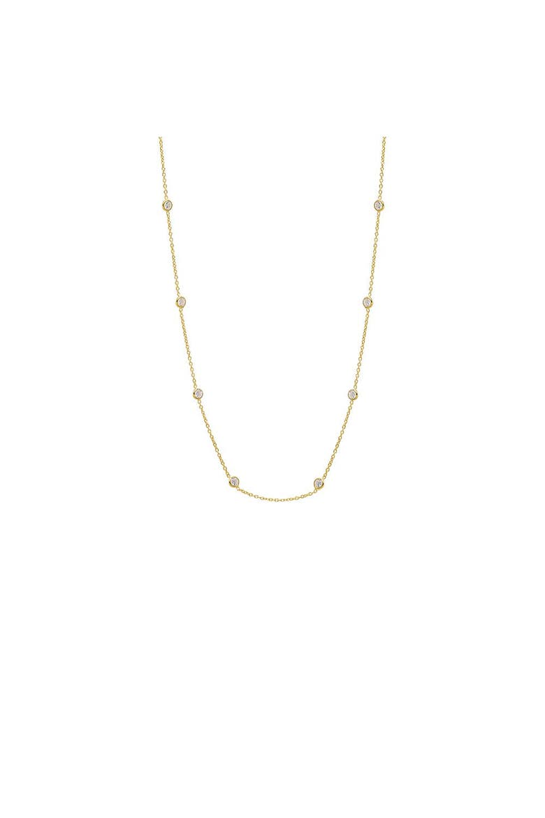 Diamond By The Yard Necklace, Main, color, Gold - 18 Inch