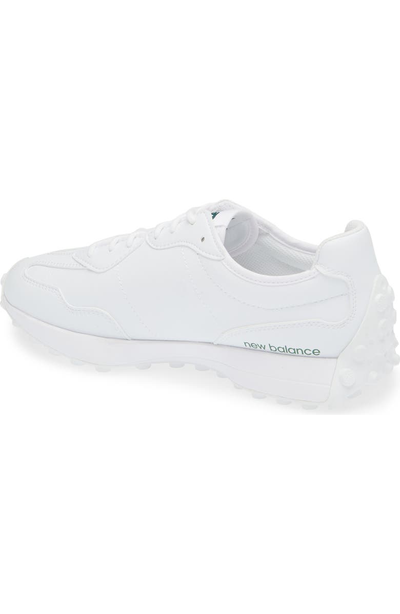New Balance 327 Waterproof Spikeless Golf Shoe, Alternate, color, White / Green