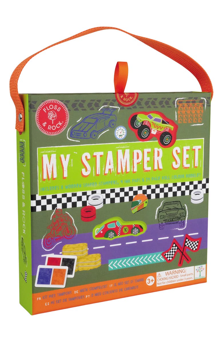 Floss & Rock Cars My Stamper Set, Main, color, 