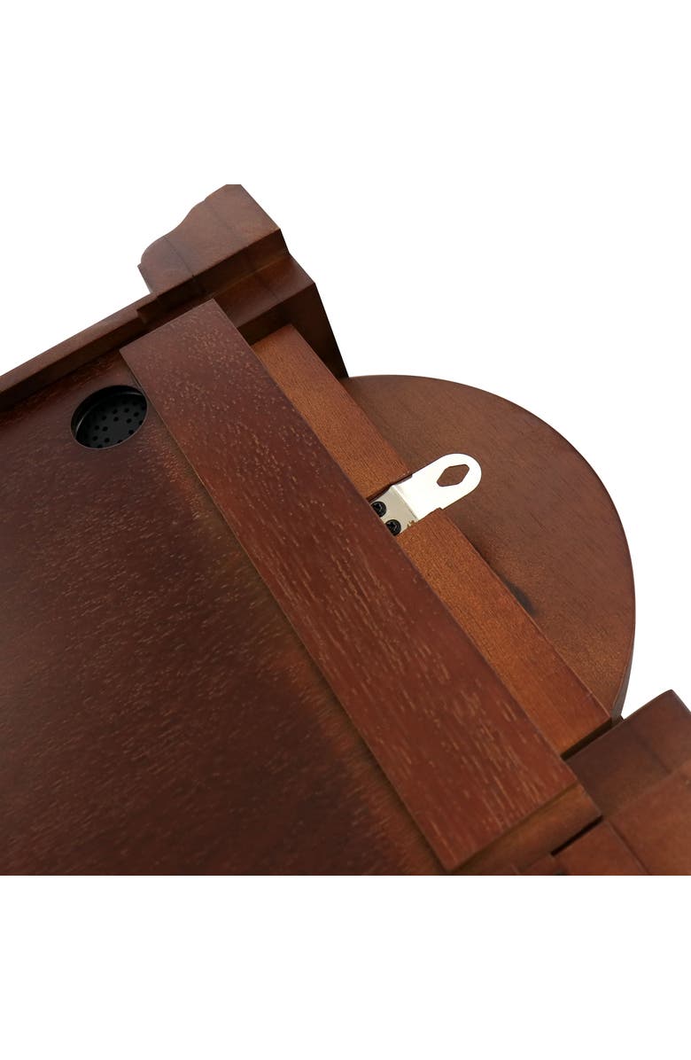 Bedford Clock Collection Grand Chiming Pendulum Wall Clock, Alternate, color, Mahogany