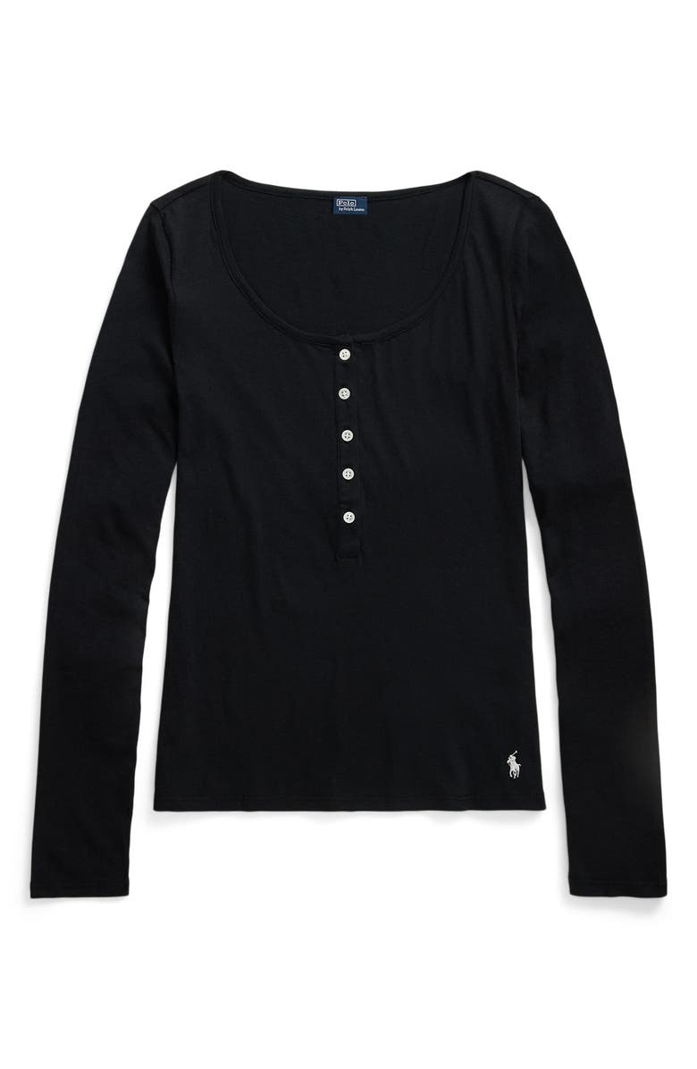 Polo Ralph Lauren Long & Lean Cotton Jersey Lounge Henley, Alternate, color, 