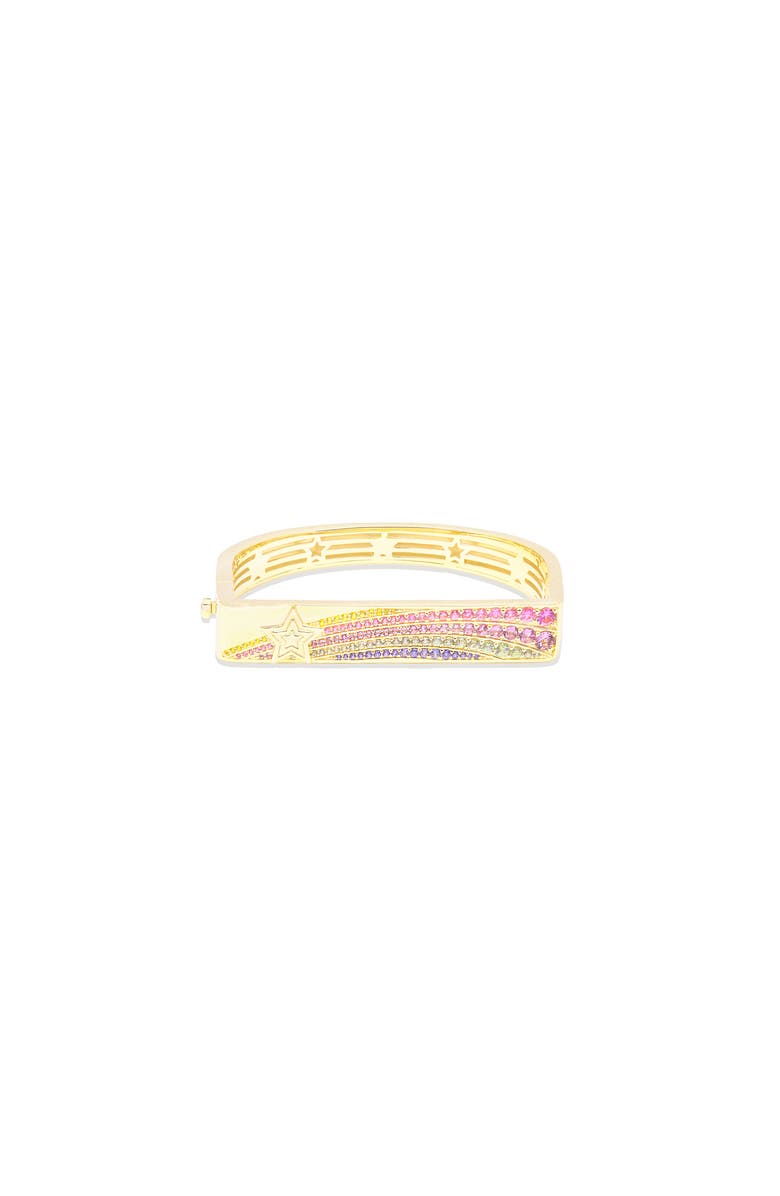 Campbell + Charlotte Juju Shooting Star Bangle Bracelet, Main, color, Gold