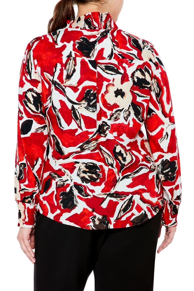 Petal Pop Floral Blouse, Alternate, color, RED MULTI