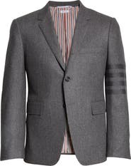 Thom Browne 4-Bar Wool & Cashmere Flannel Sport Coat