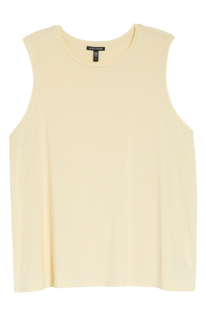 Eileen Fisher Crewneck Jersey Tank, Alternate, color,