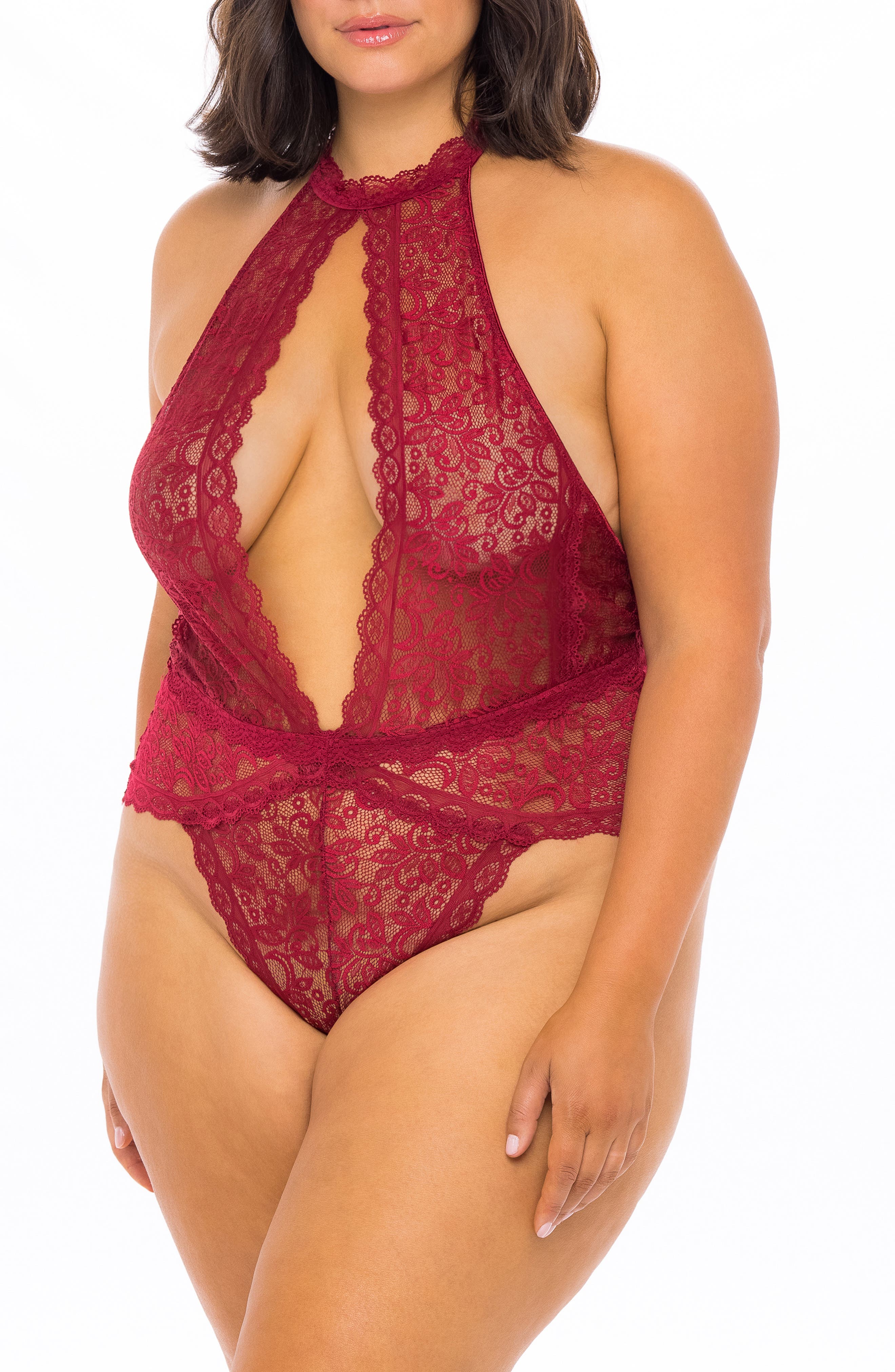Jules Keyhole Teddy Curvy Size