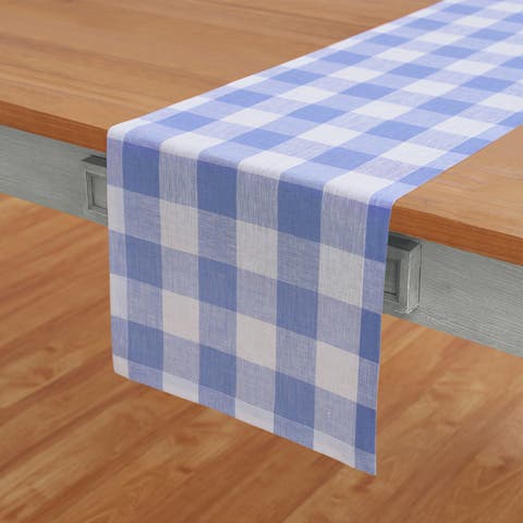 Linen Table Runner - Buffalo Check
