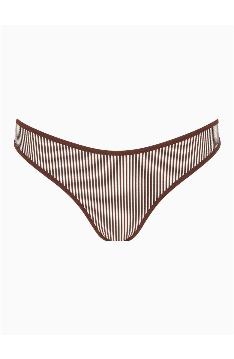 Onia Milly Bikini Brief Bottom, Alternate, color, Brown/White