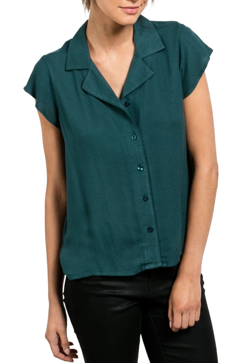 Throwin Down Top, Main, color, MIDNIGHT GREEN
