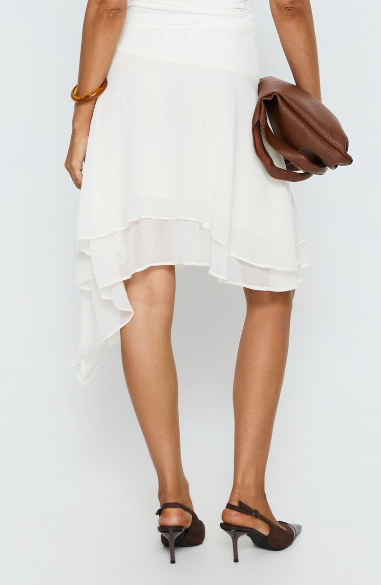 Princess Polly Ophella Tie Waist Tiered Asymmetric Chiffon Midi Skirt, Alternate, color,
