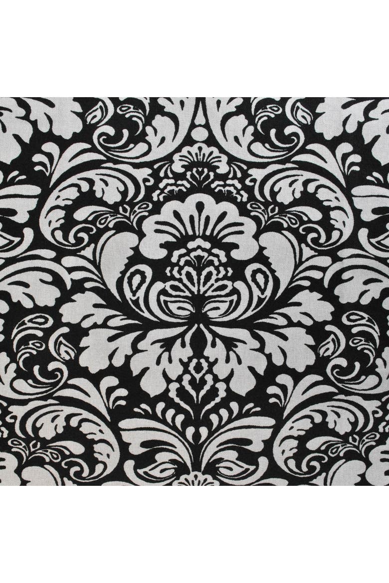 Black Damask Tablecloth 70 Round, Alternate, color, Black