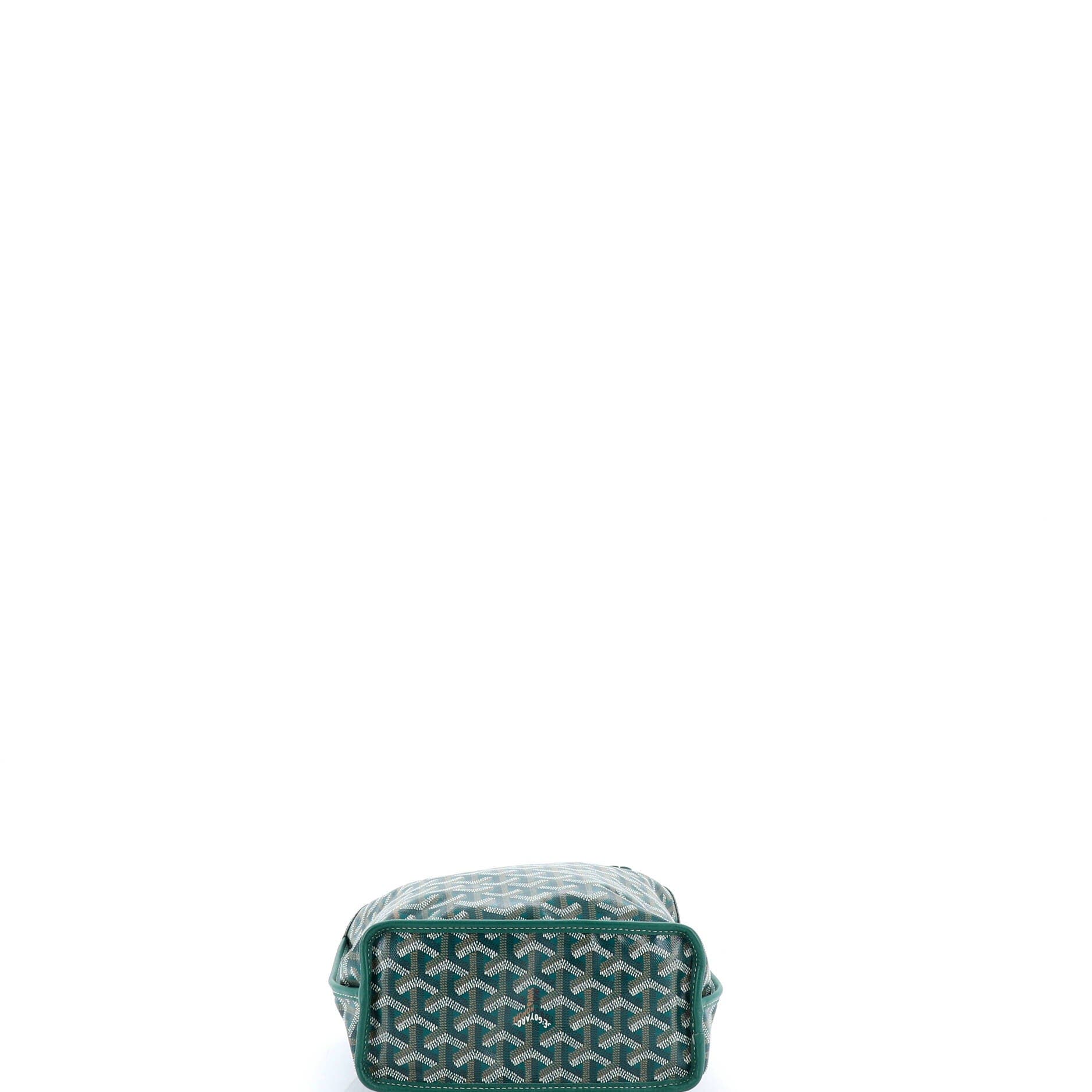 Pre-Owned Goyard Anjou Reversible Tote Coated Canvas Mini, Alternate, color, Green