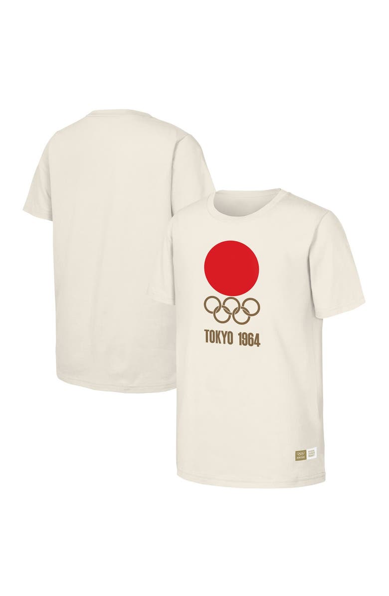 Outerstuff Men's Natural 1964 Tokyo Games Olympic Heritage T-Shirt, Alternate, color, Natural