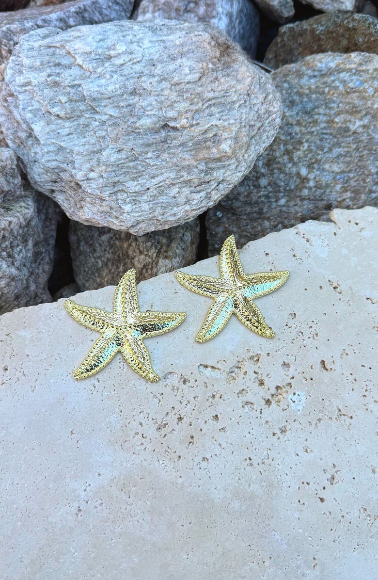 Adornia Starfish Drop Earrings, Alternate, color, Gold