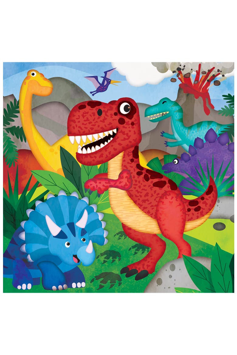 Dino 48 Piece Value Puzzle, Alternate, color, Multicolor