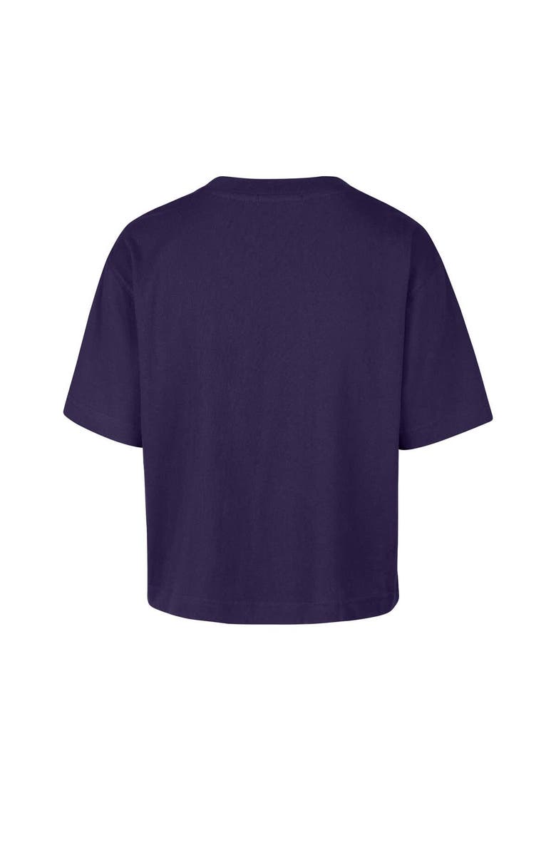 '47 Women's '47 Purple LSU Tigers Outreach City Relaxed Cropped T-Shirt, Alternate, color, 