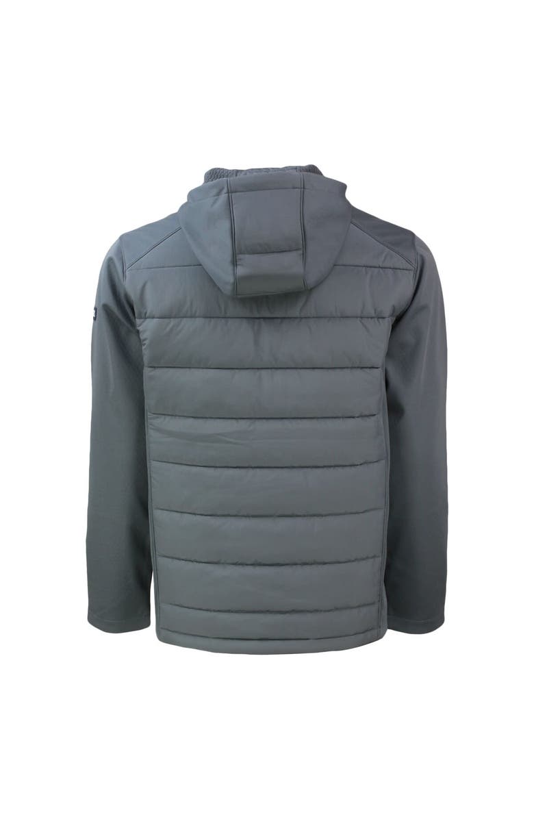 Cutter & Buck Men's Cutter & Buck Gray Minnesota Twins Evoke Hybrid Eco Softshell Recycled Full-Zip Hoodie, Alternate, color, 