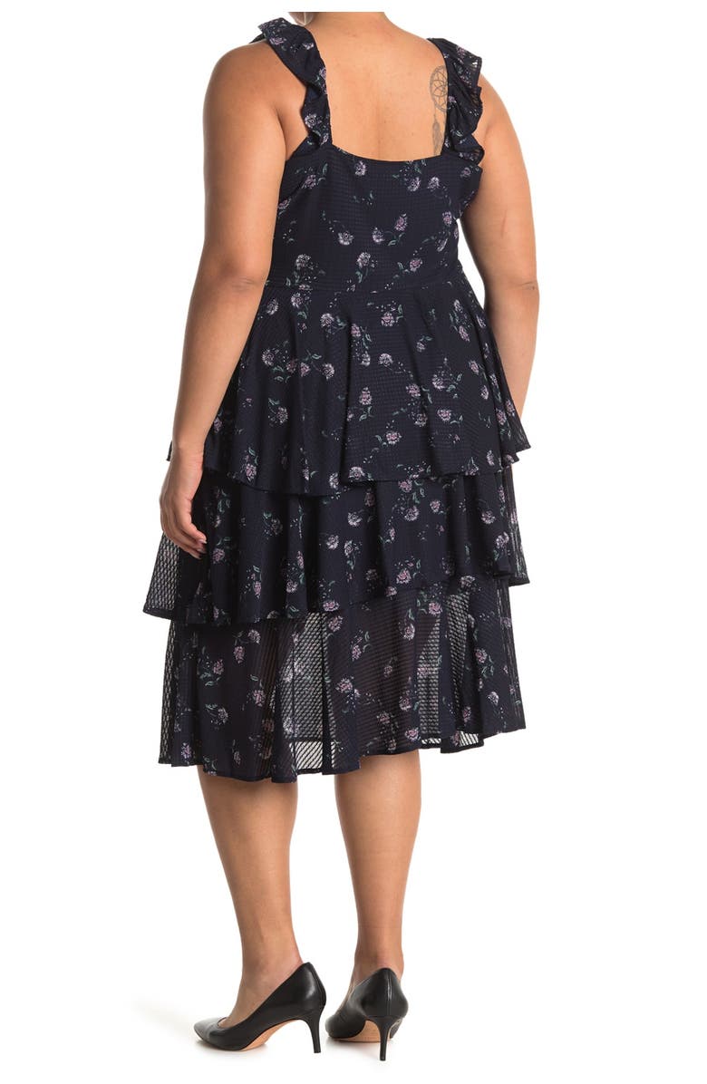 Rachel Roy Petite Aster Patterned Dress, Alternate, color, 