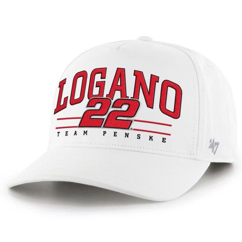 Men's '47  White Joey Logano  Roscoe Hitch Adjustable Hat