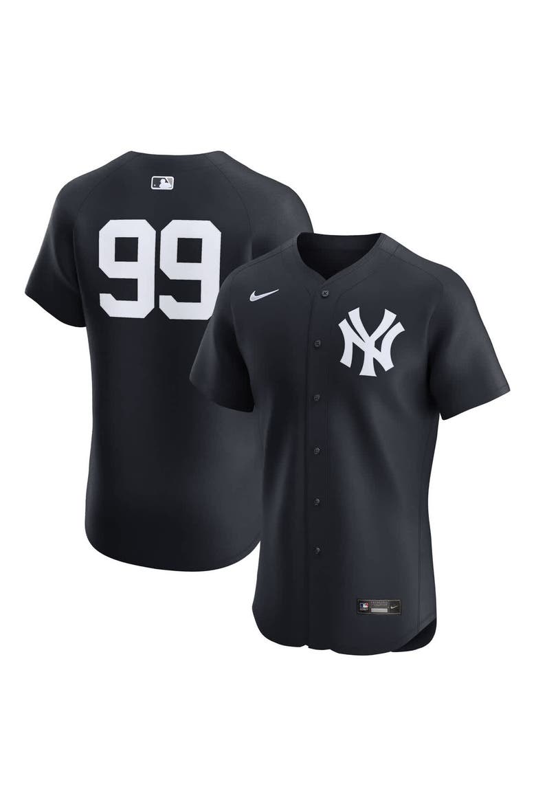 Men's Nike Aaron Judge Navy New York Yankees Alternate 2 Elite Jersey, Alternate, color, Navy