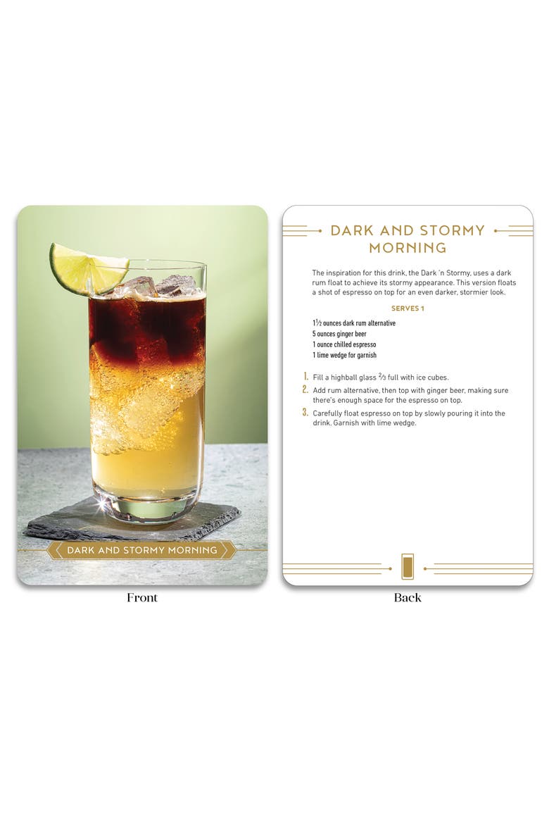 'Make It a Mocktail' Recipe Deck, Alternate, color, BLACK