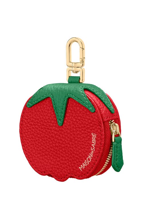 Maison De Sabre The Sabremoji Fruit Coin Purse In Red
