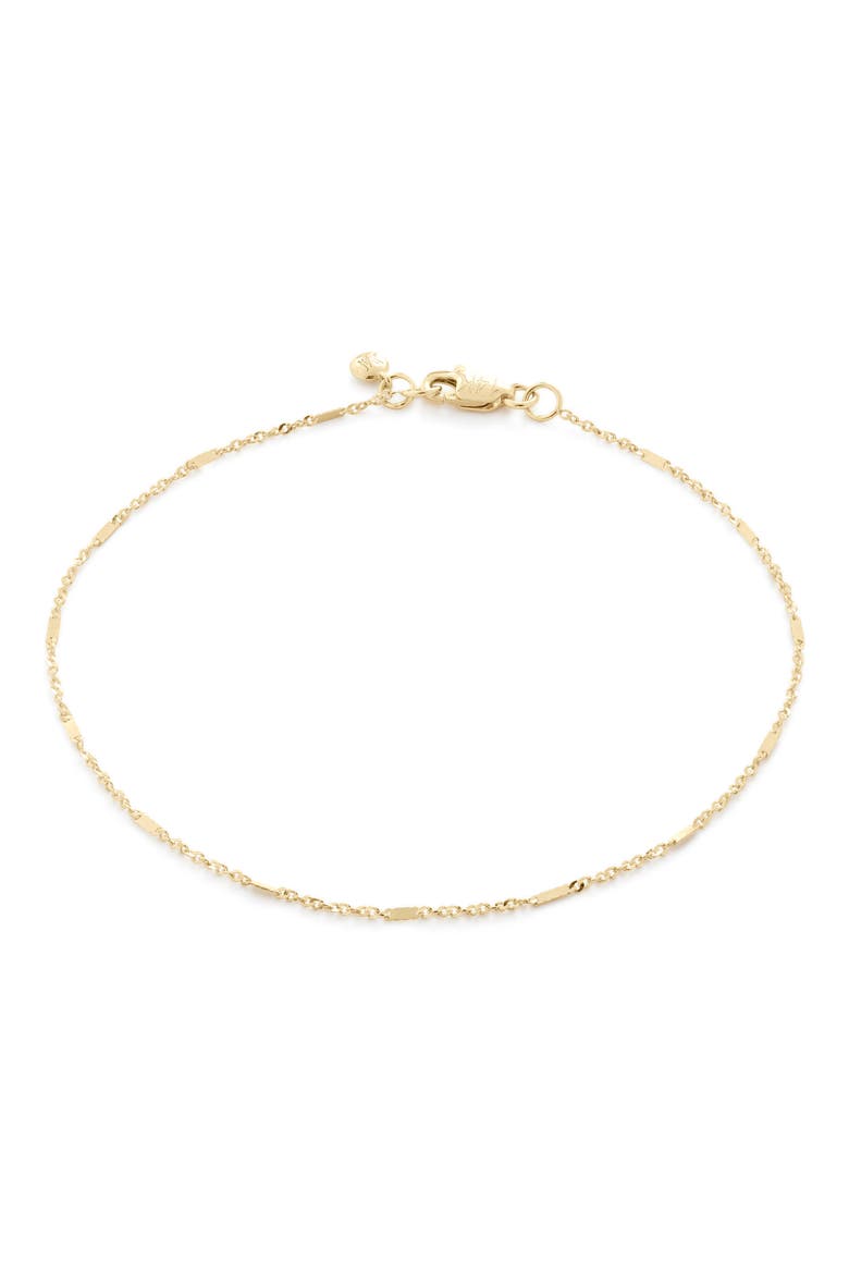 Shimmer Chain Bracelet, Main, color, 14KT SOLID GOLD