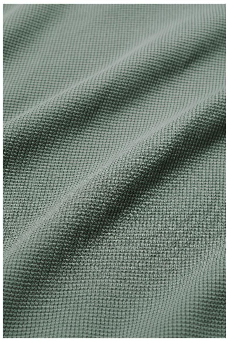 Jackline Waffle Knit Organic Cotton Top, Alternate, color, DUSKY GREEN