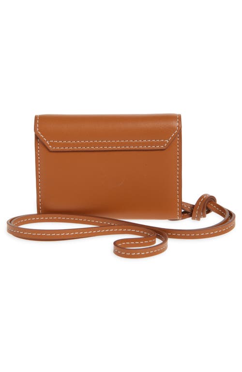 Jacquemus Le Porte Leather Envelope Wallet In Light Brown 2