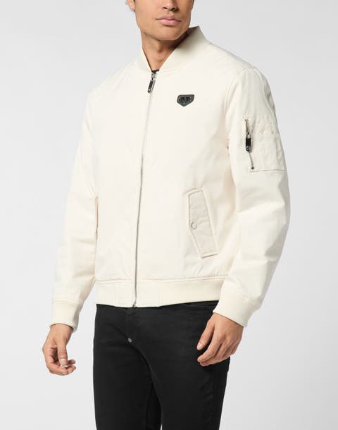 Nylon Bomber Jacket Men