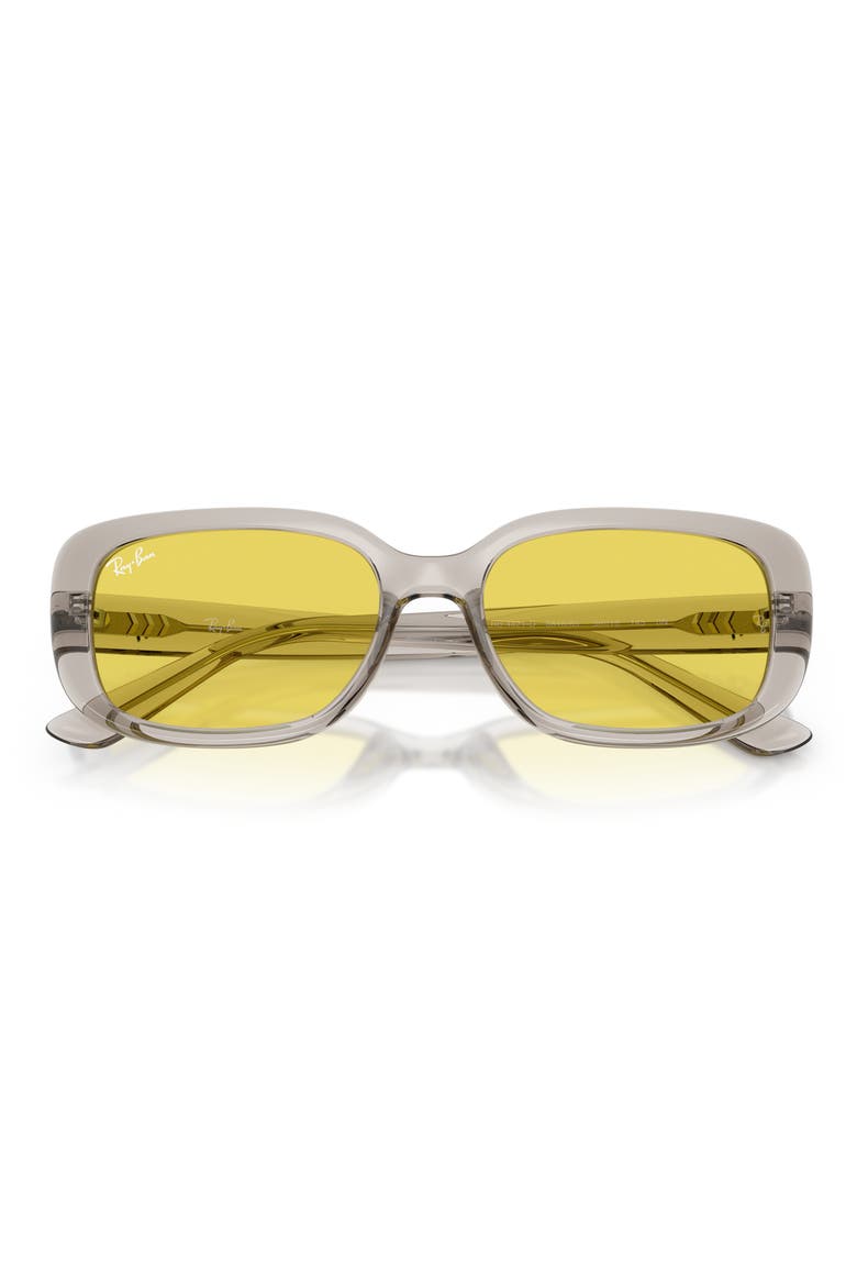 56mm Pillow Sunglasses, Alternate, color, YELLOW