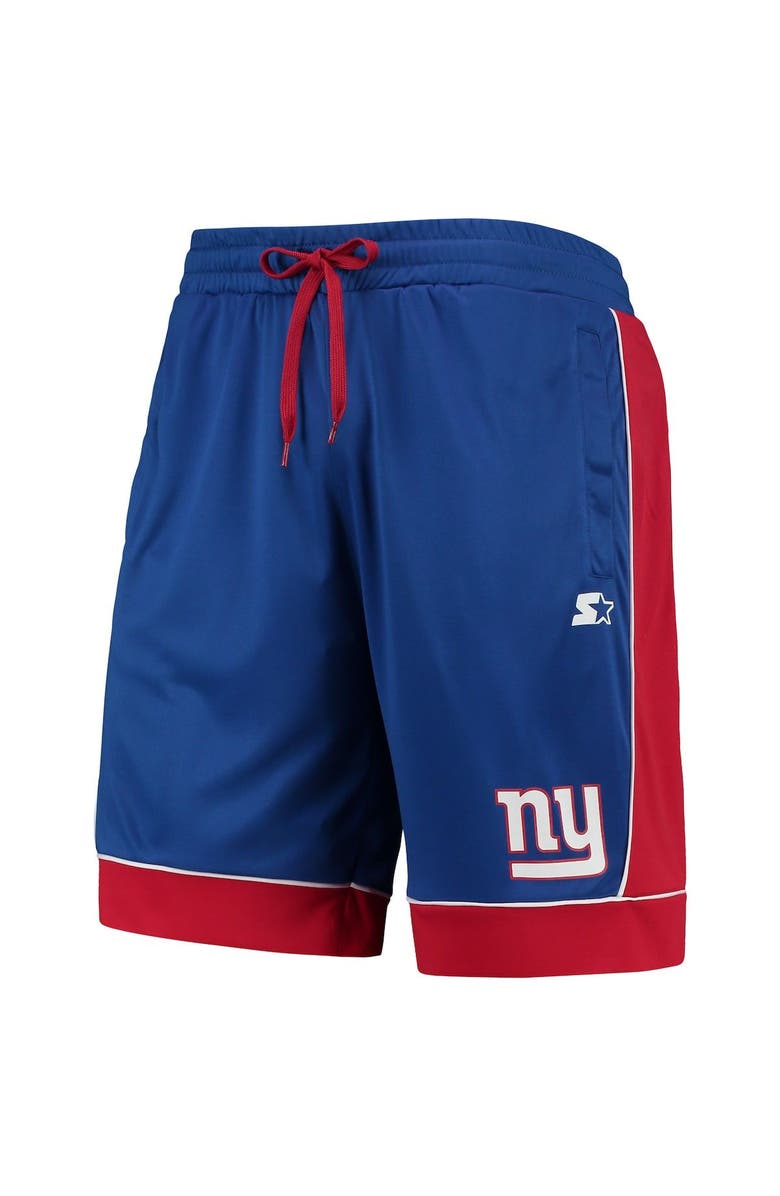 STARTER Men's Starter Royal/Red New York Giants Fan Favorite Fashion Shorts, Alternate, color, Royal