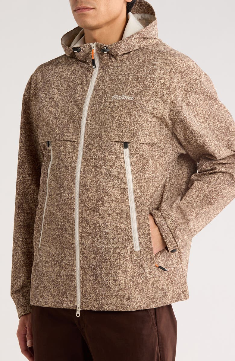 Malbon Golf Highland Hooded Jacket, Alternate, color, Digital Wool