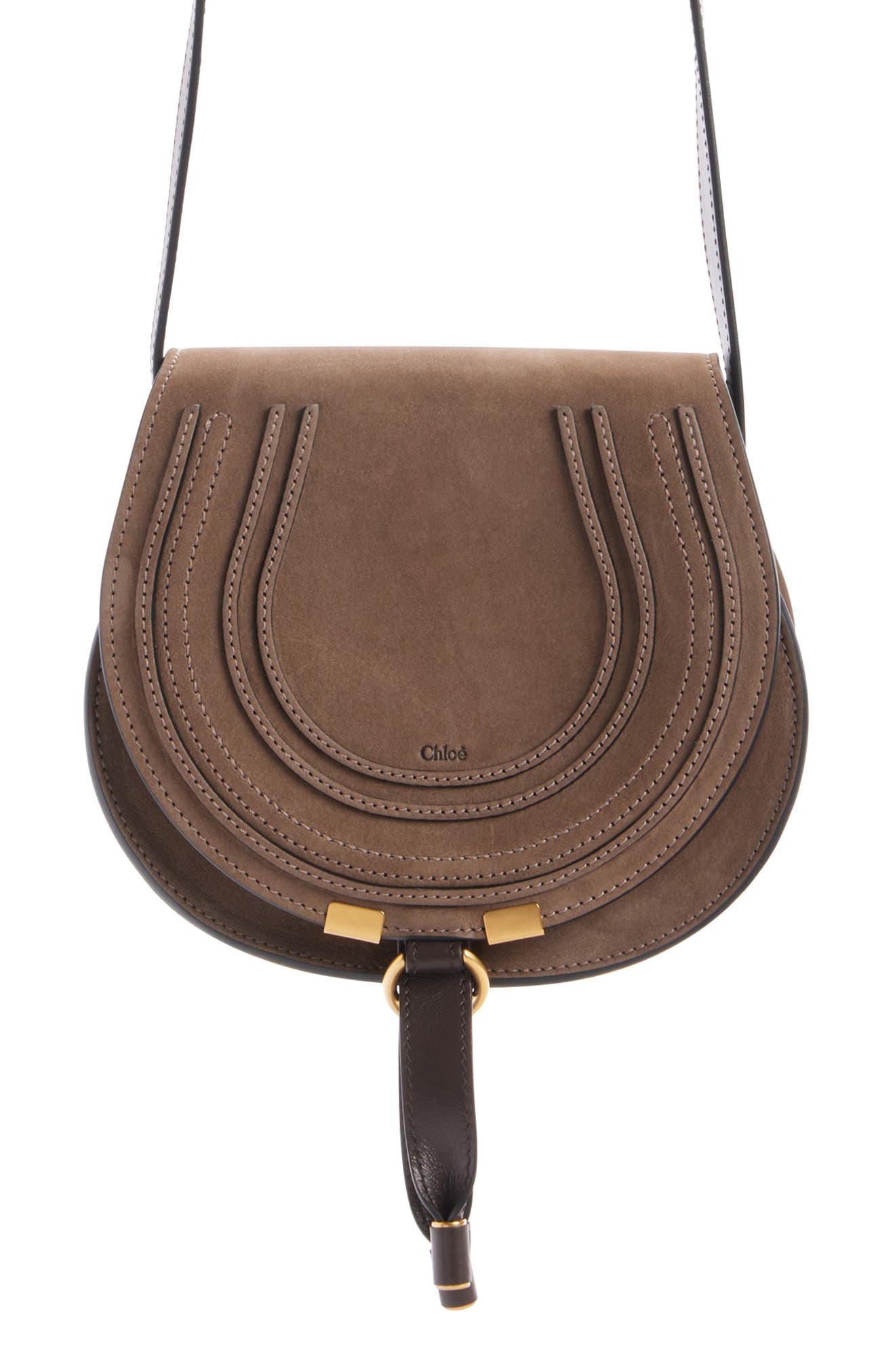 Chloé Small Marcie Leather Crossbody Bag, Main, color, 
