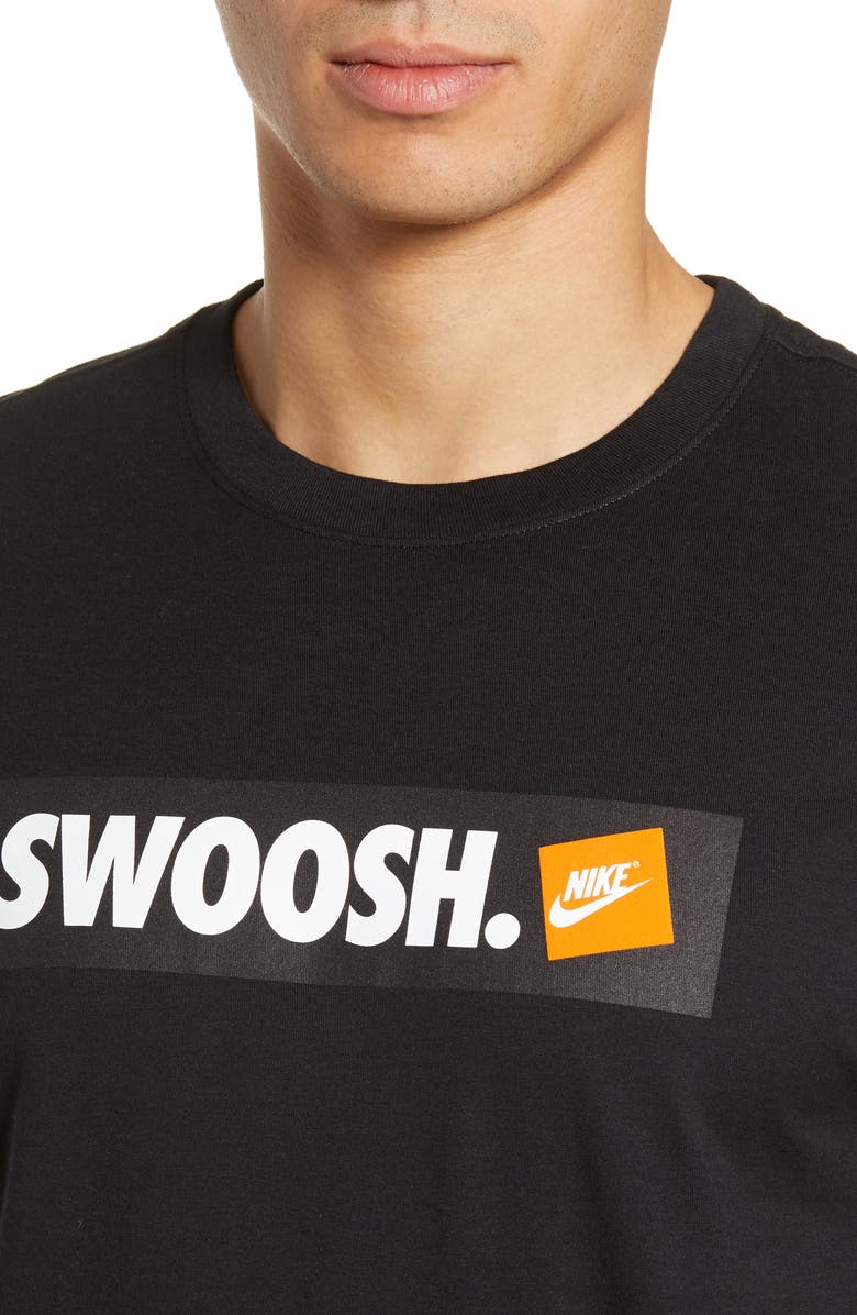 Nike Sportswear Swoosh Bumper Sticker T-Shirt, Alternate, color, 