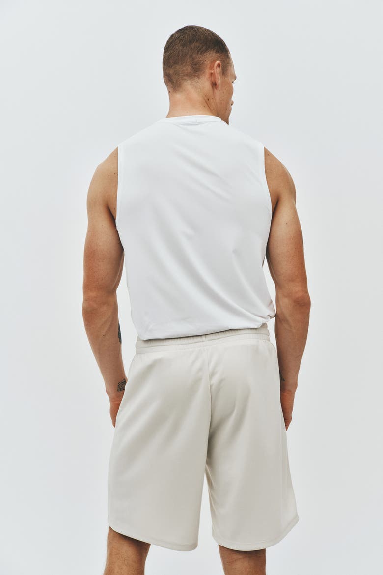 Regular Fit Sports Shorts With Drymove, Alternate, color, Natural white