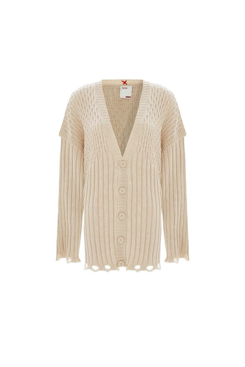 Soft Knit Cardigan, Main, color, Beige