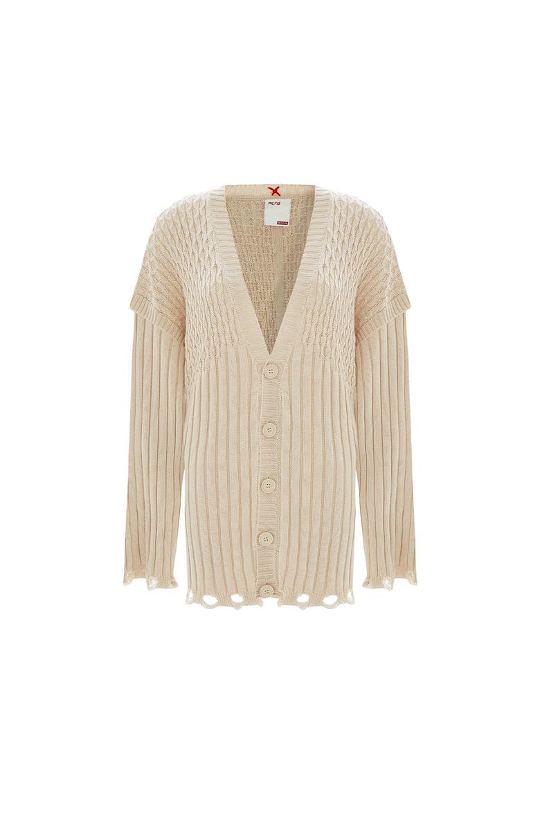 PCFG Soft Knit Cardigan, Main, color, Beige
