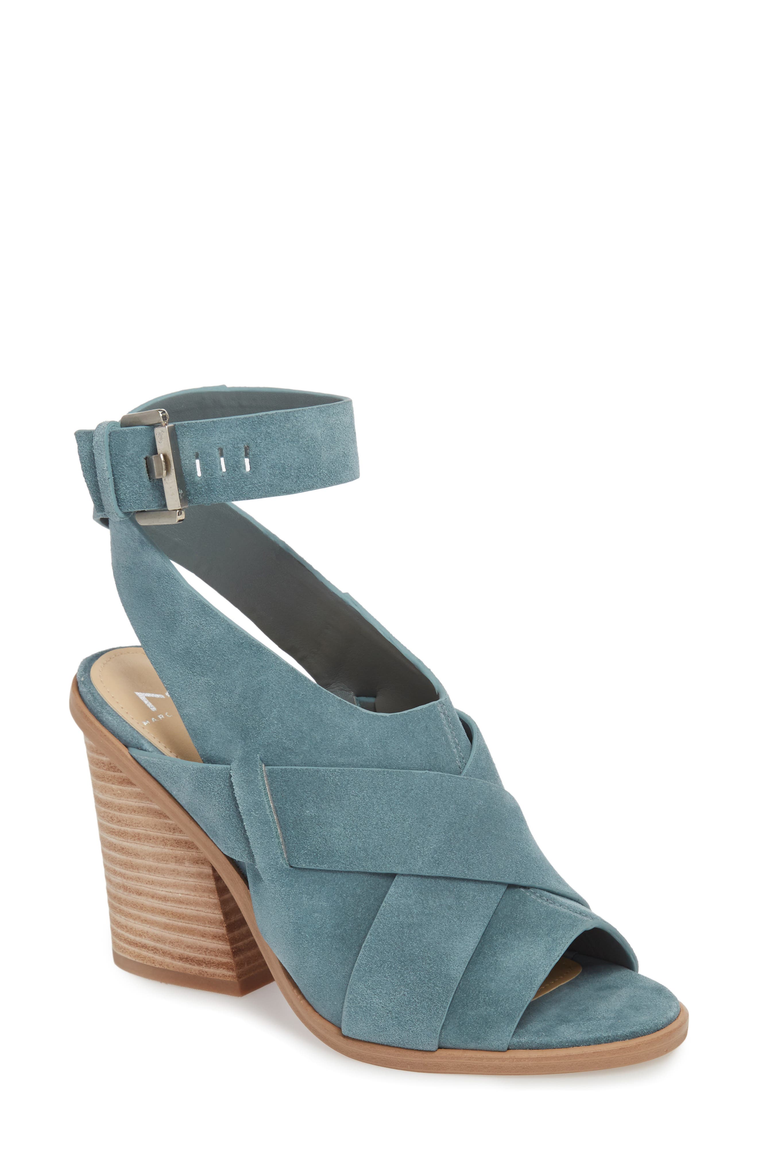 Valen Sandal, Main, color, BLUE SUEDE