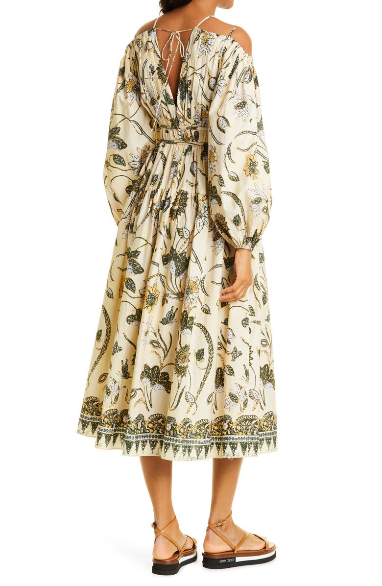 Ulla Johnson Tahlia Long Sleeve Cotton A-Line Dress, Alternate, color, 