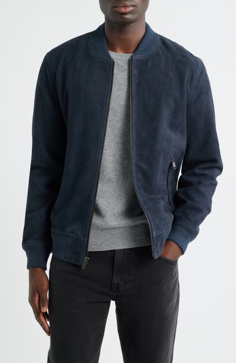 Suede Bomber Jacket