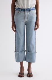 Acne Studios Rhinestone Cuff Ankle Jeans