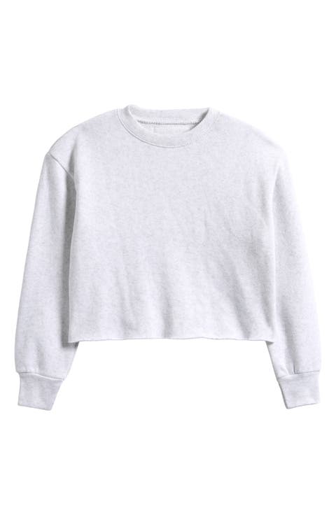 Kids' Crop Crewneck Sweatshirt